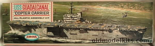 Aurora 1/600 USS Guadalcanal Helicopter Carrier, 718-200 plastic model kit